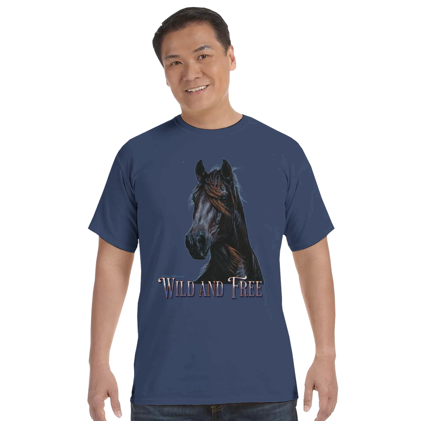 Wild and Free Comfort Colors Unisex T-Shirt – 100 % Baumwolle