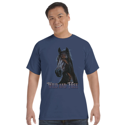 Wild and Free Comfort Colors Unisex T-Shirt – 100 % Baumwolle
