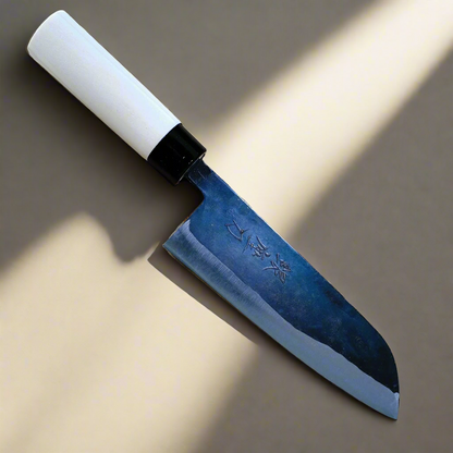 Aogami 165 | Santokumesser 165mm Blau#2 Weicheisenklinge | Hergestellt in Japan