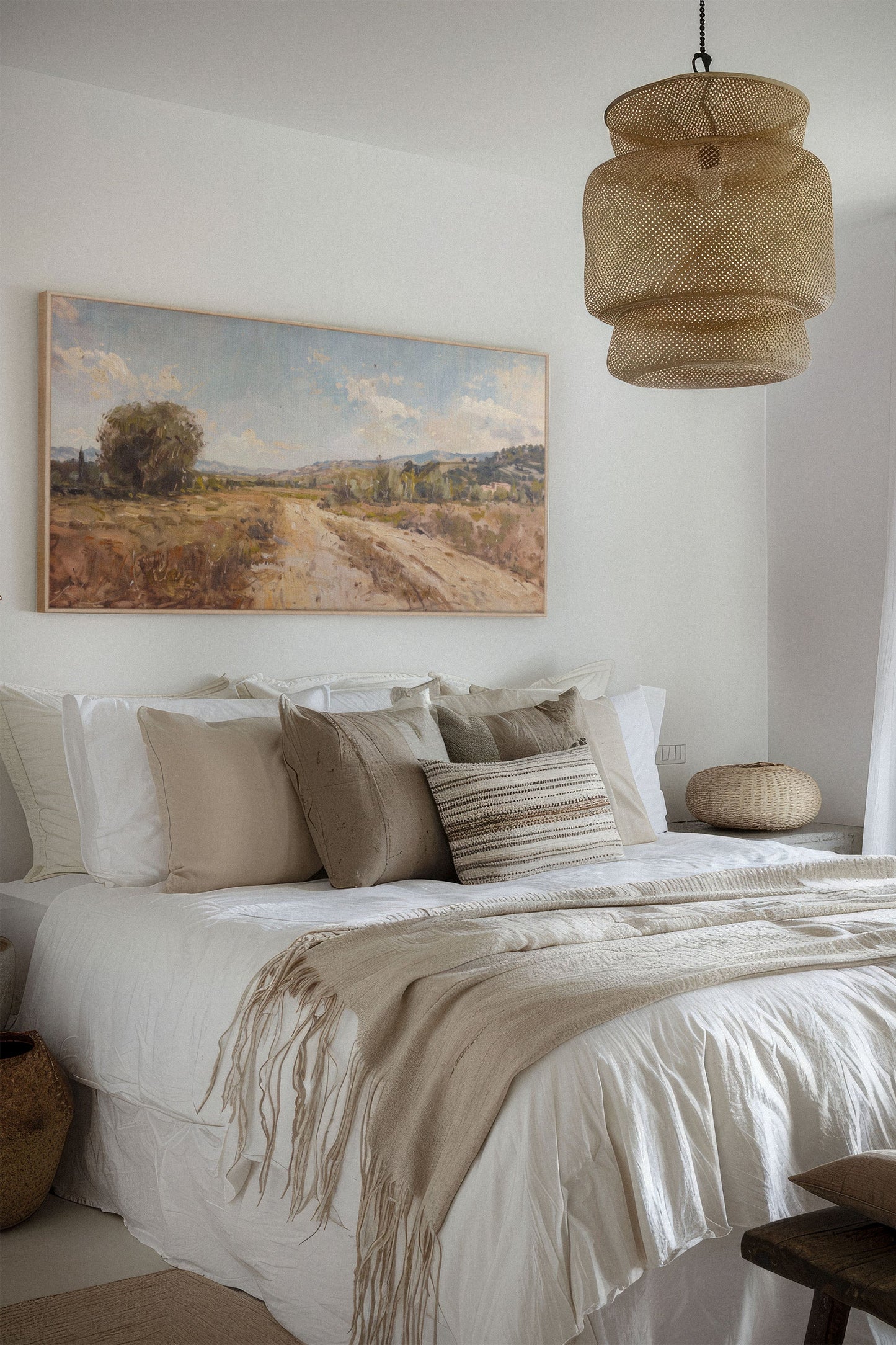 Andalusische Fata Morgana, Werk auf gespannter Leinwand