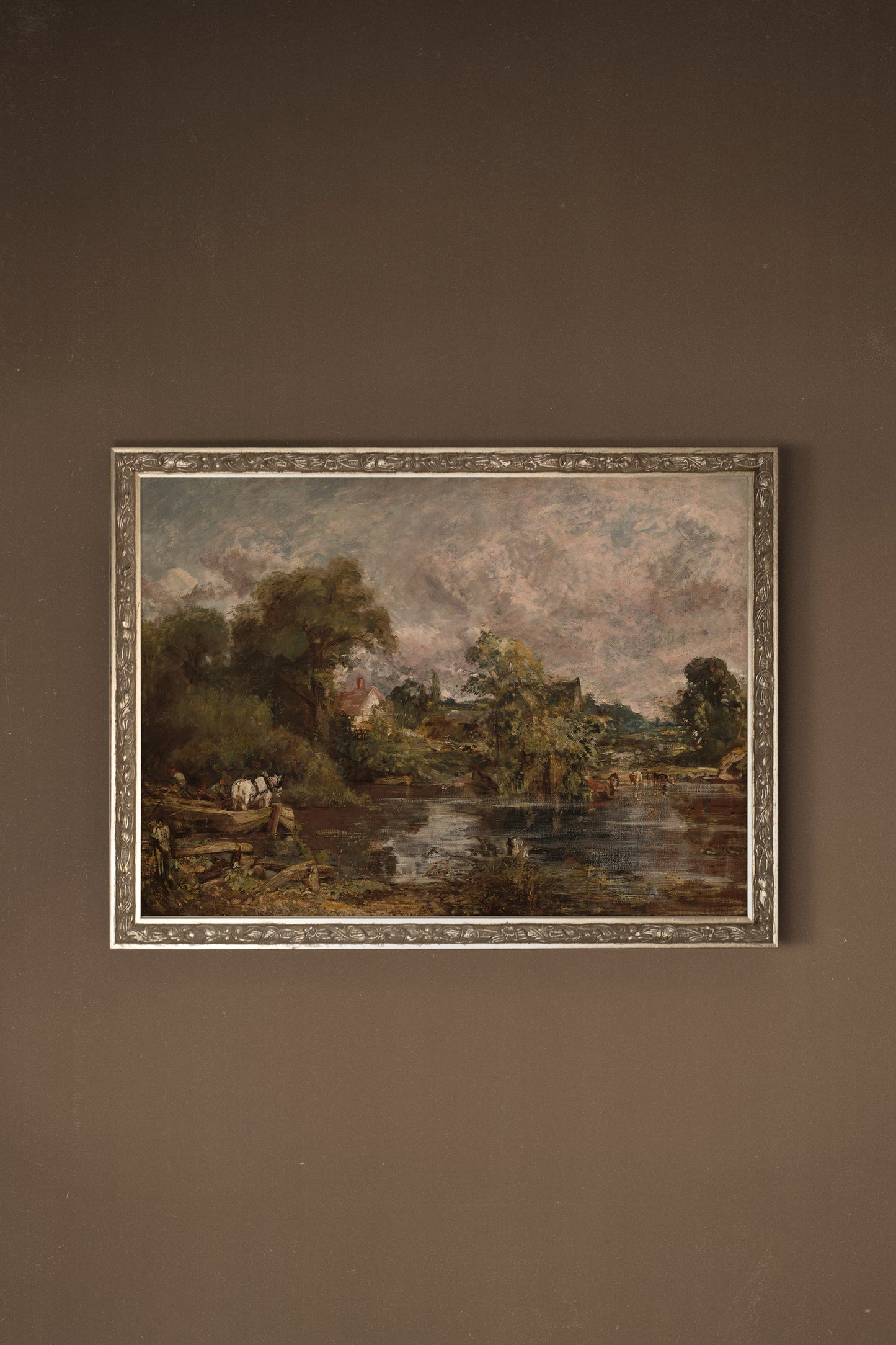 BAUERNKUNST, SILBERNER VINTAGE RAHMEN