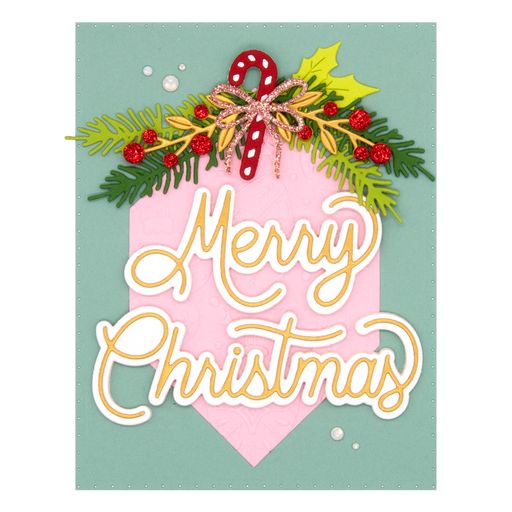 Classic Merry Christmas Etched Dies from the Classic Christmas Collection