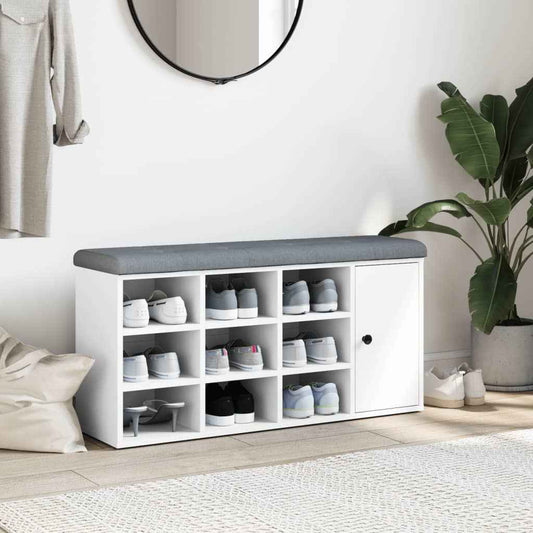 Wooden Shoe Bench 102 cm – Entryway Shoe Storage & Seating Bench (Germany Delivery Only)