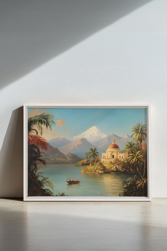 SCHLOSS AM SEE, Öl auf Leinwand