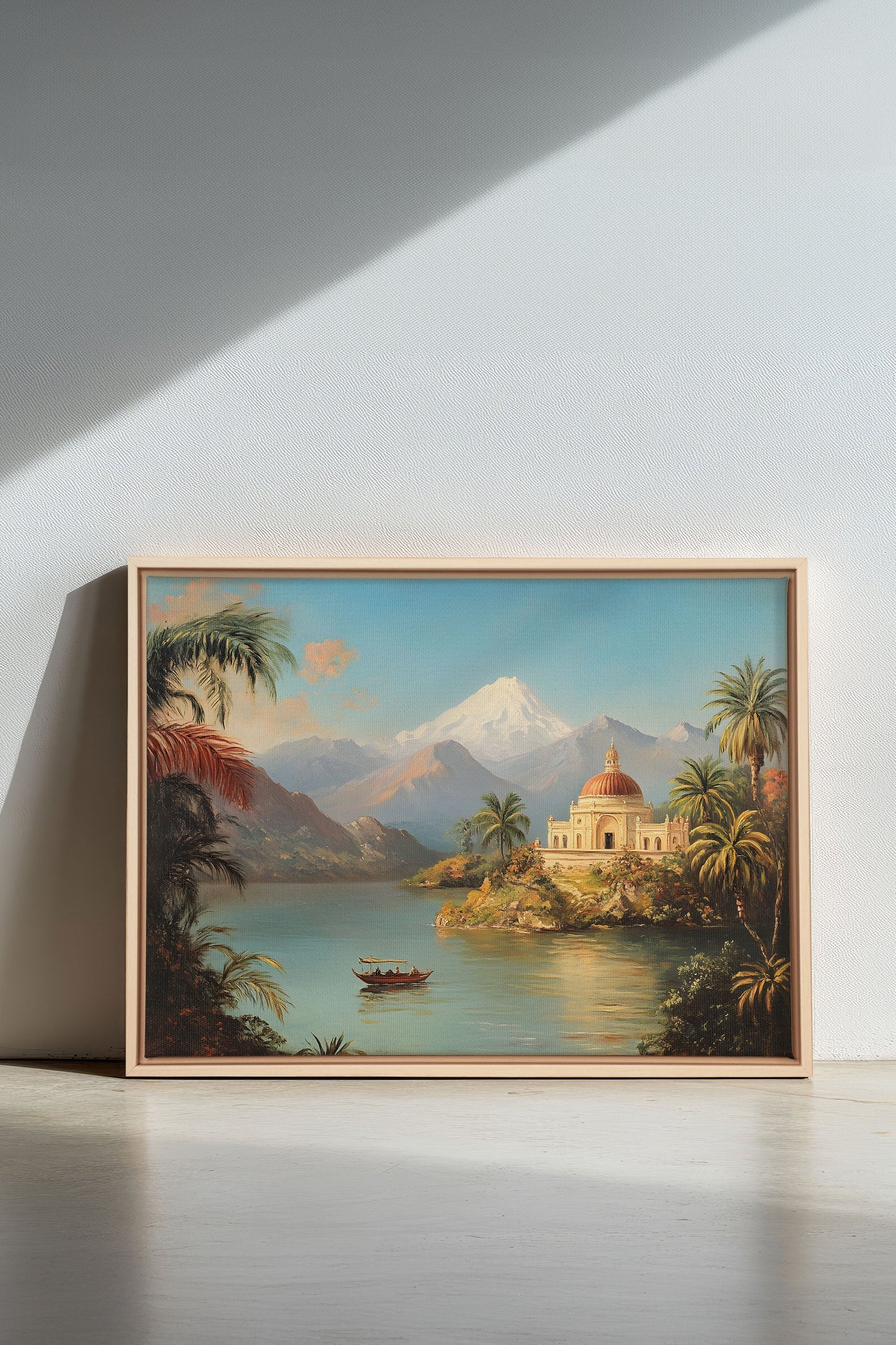 SCHLOSS AM SEE, Öl auf Leinwand