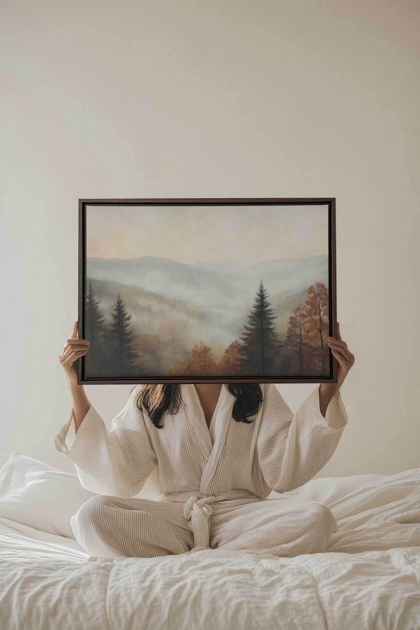 BERGMORGEN, Werk auf gespannter Leinwand