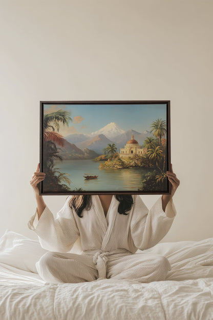 SCHLOSS AM SEE, Öl auf Leinwand