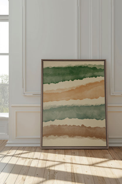 HORIZON VÉGÉTAL, Werk auf gespannter Leinwand