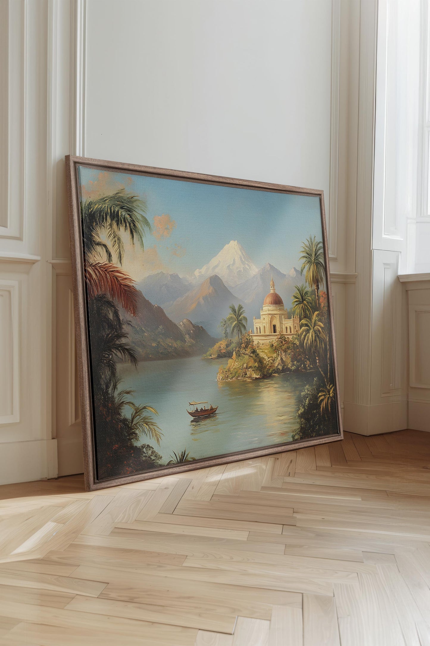 SCHLOSS AM SEE, Öl auf Leinwand
