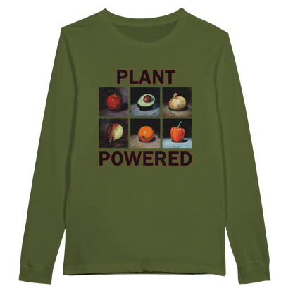 Pflanzenbasierte Langarm-T-Shirt – Bequemes Baumwoll-T-Shirt