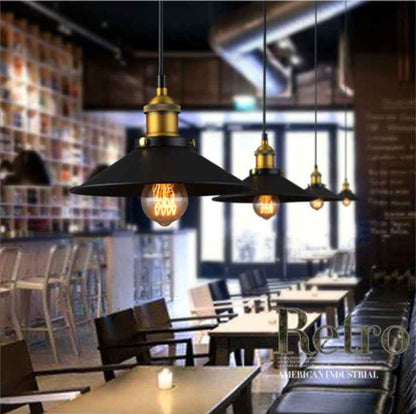 Industrial Cage Pendant Chandelier – Vintage Metal Hanging Light Fixture for Kitchen, Dining Room, Bar & Loft