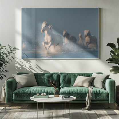 Wandbild Engel der Camargue. Pferd