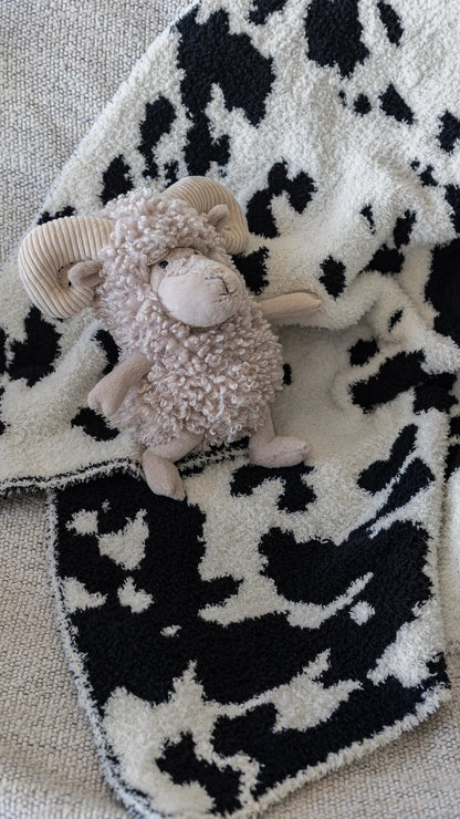 Steppschuh & Schleierkraut Kuhmuster Kleinkinderdecke