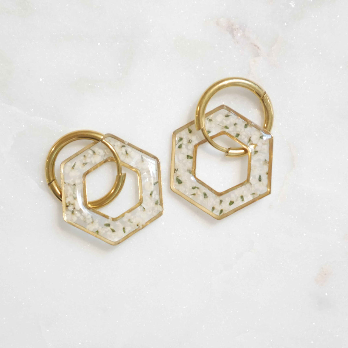 Boucles d'oreilles Dona - hexa