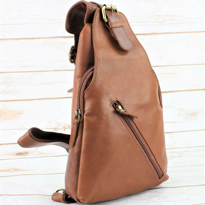 Premium Leather Sling Bag | Backpack | Crossbody Messenger Bag