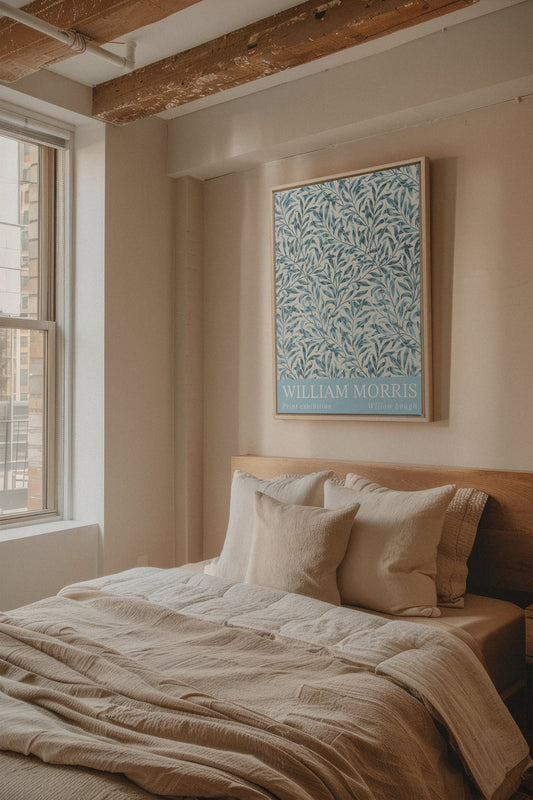 BLEU MORRIS, Kunstwerk auf gespannter Leinwand
