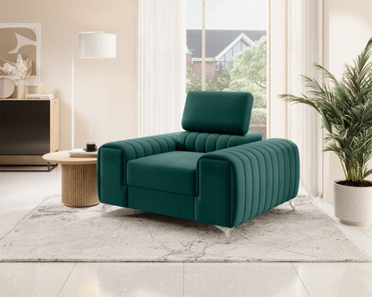 Laurence Modern Akzentstuhl – Tealgrün