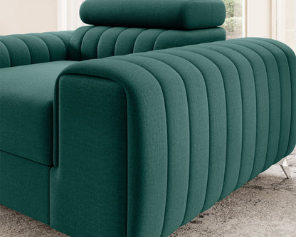 Laurence Modern Akzentstuhl – Tealgrün