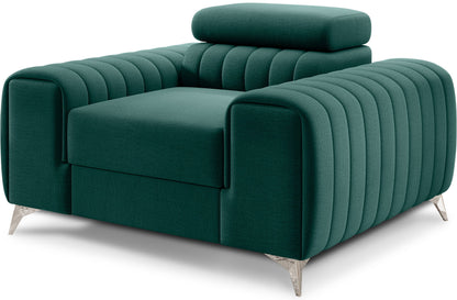 Laurence Modern Akzentstuhl – Tealgrün