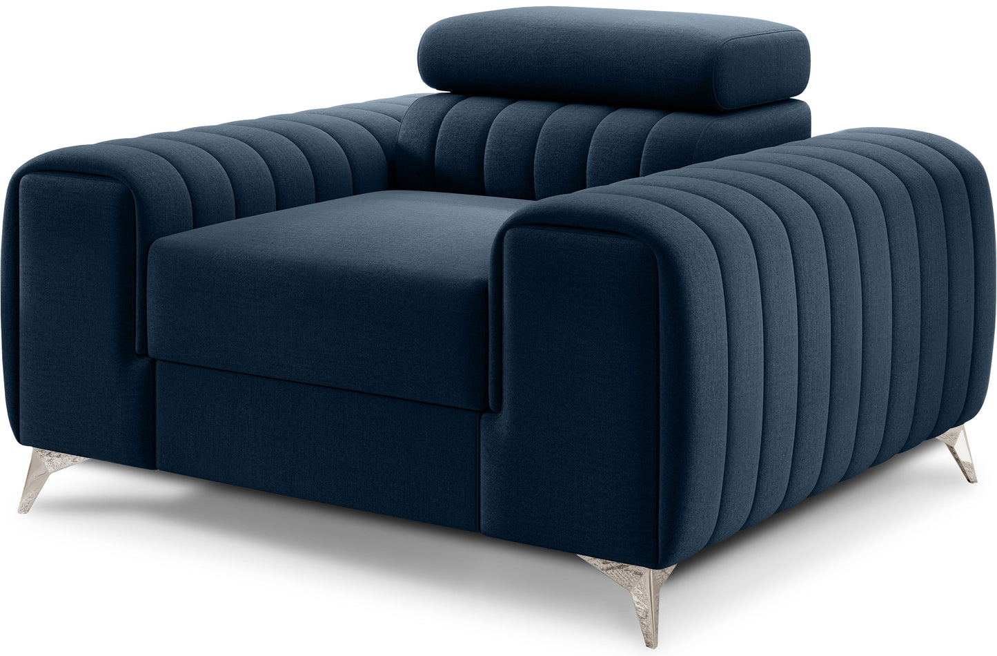 Laurence Moderner Akzentstuhl – Marineblau