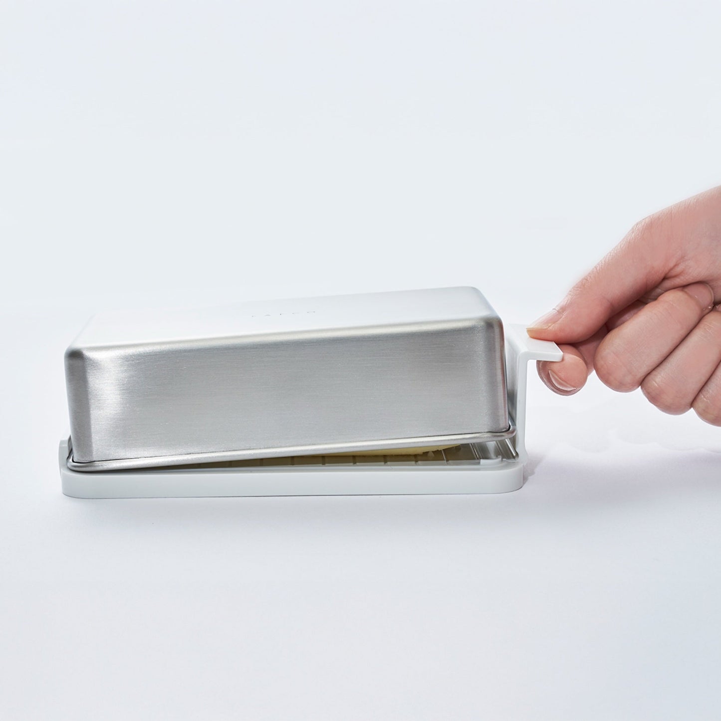 Eatoco Japan Butterdose – Edelstahl-Deckel mit Portionierfach