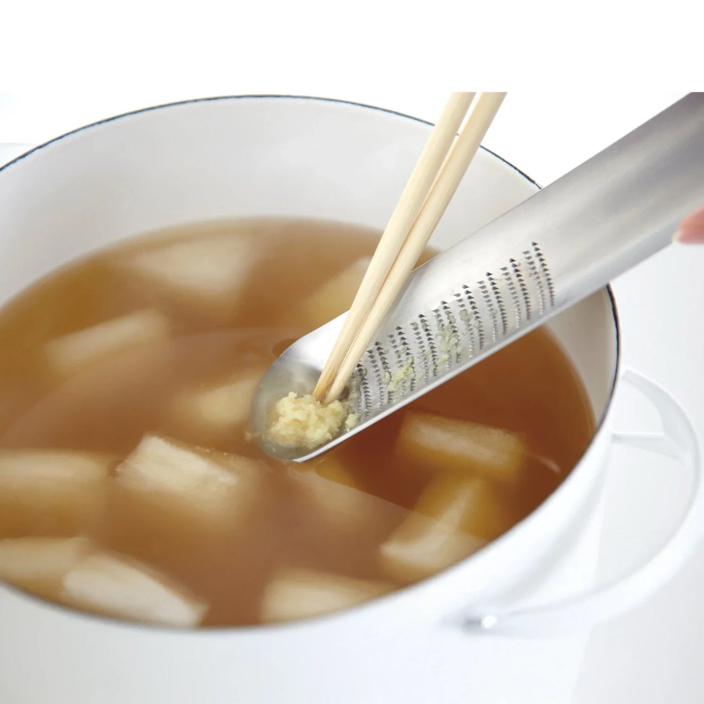 Eatoco Oros Reibe – Japanische Edelstahlreibe für Ingwer, Wasabi & Käse