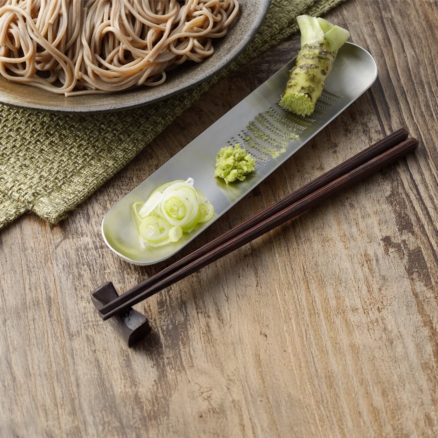 Eatoco Oros Reibe – Japanische Edelstahlreibe für Ingwer, Wasabi & Käse