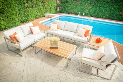 Acacia Conversational Set mit Sunbrella®-Kissen
