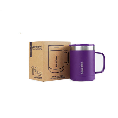 Aquaflask Thermobecher isoliert mit Deckel und Henkel 415ml (14 oz)
