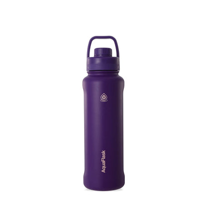 AquaFlask 1080ml (40oz) Edelstahl-Trinkflasche mit Sportverschluss – Heiß- & Kaltgetränke, auslaufsicher, BPA--frei