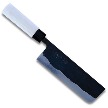 Aogami 166 | Nakiri Messer 165mm Blau#2 Weicheisenklinge | Hergestellt in Japan