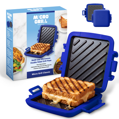 Micro Grill Classic™ Toastie Maker, Mikrowellen-Grill, Sandwich-Toaster, 3-Minuten-Grilled-Cheese, knusprig, Panini-Presse, spülmaschinenfest, Büro, Zuhause, Reisen & Studentenwohnheime