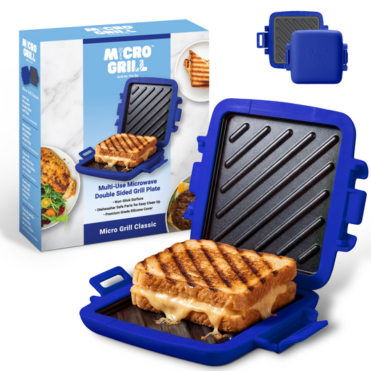 Micro Grill Classic™ Toastie Maker, Mikrowellen-Grill, Sandwich-Toaster, 3-Minuten-Grilled-Cheese, knusprig, Panini-Presse, spülmaschinenfest, Büro, Zuhause, Reisen & Studentenwohnheime