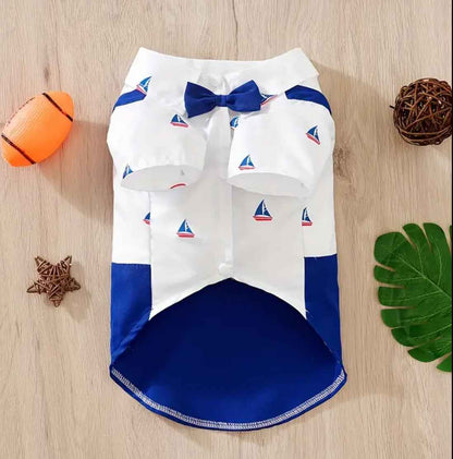 Sailor Dog Shirt | Casual Dog Shirt