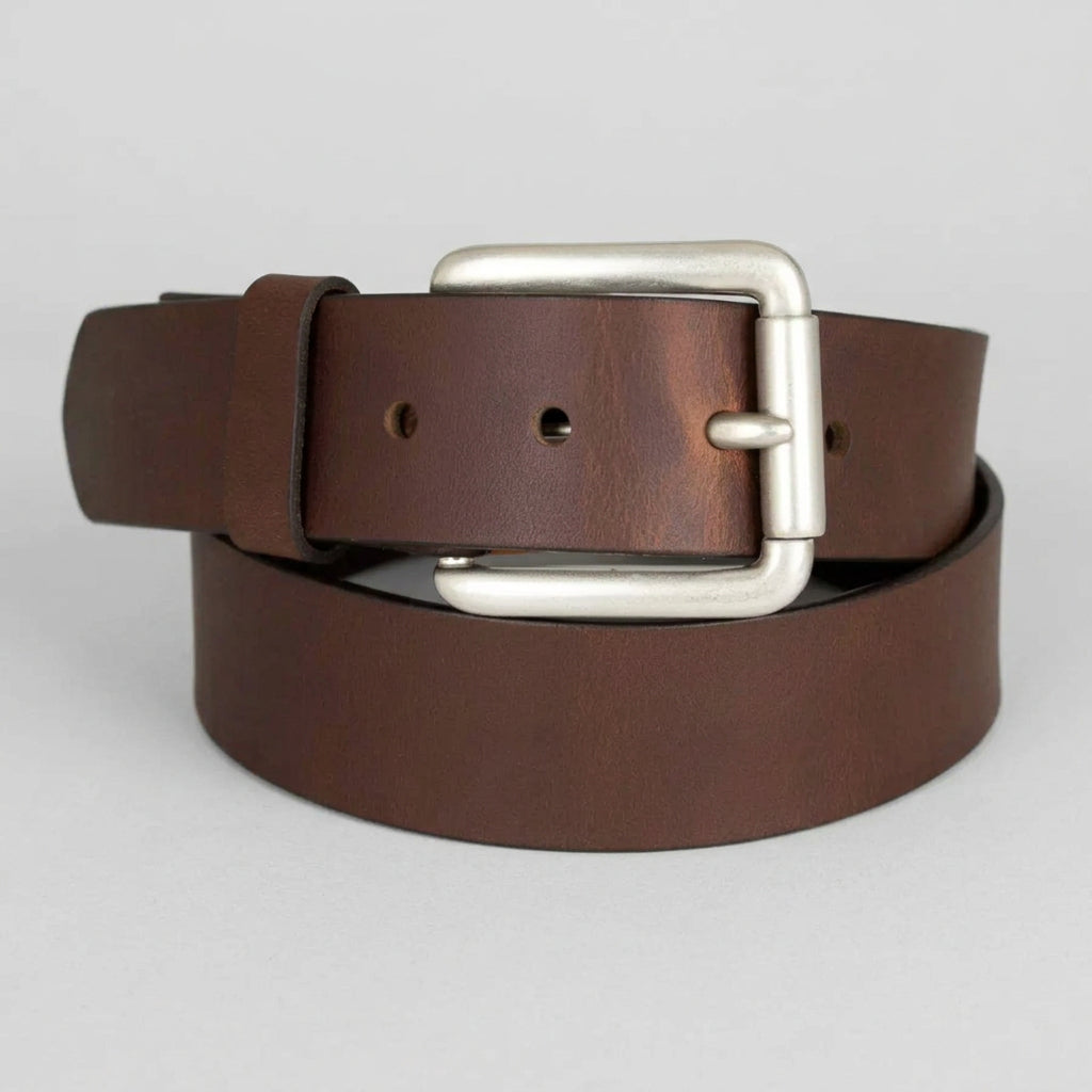 BOL Men's Removable Buckle Solid Leather Belt