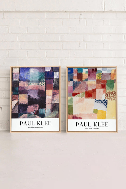 DUO PAUL KLEE (2 Kunstwerke auf gespannter Leinwand)