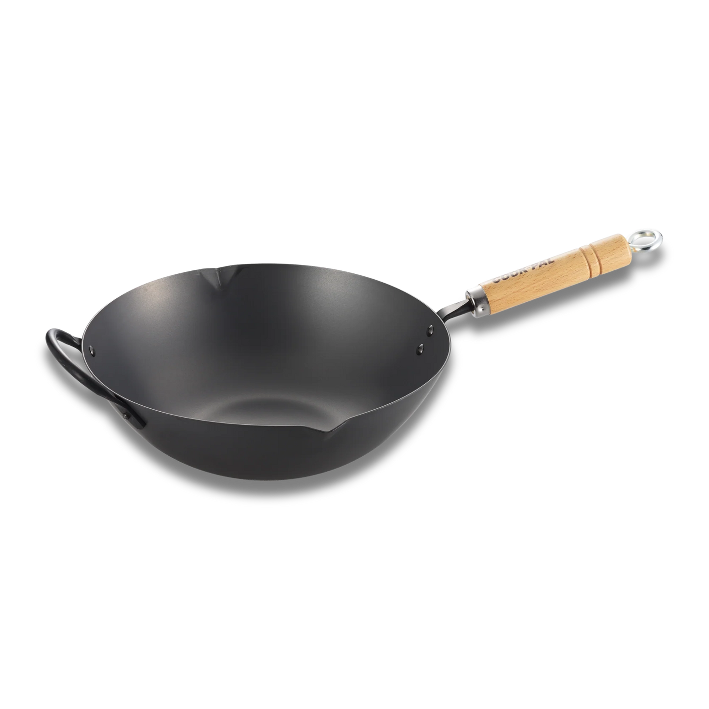 Yoshikawa Japan | Cook-Pal Ren Nitrierter Wok aus Karbonstahl 36 cm – Hergestellt in Japan