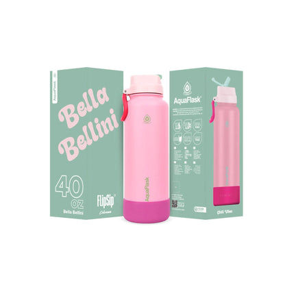 AquaFlask Colorwave 40oz Flip Sip Flasche – Isolierte Edelstahl-Trinkflasche