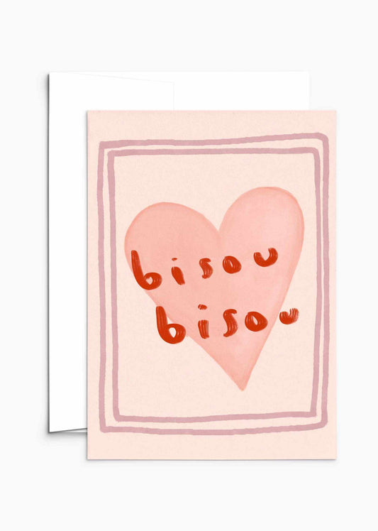 Bisou Bisou Grußkarte