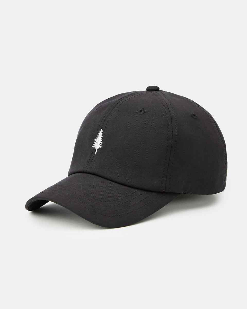 Tree Embroidery Tencel Peak Hat