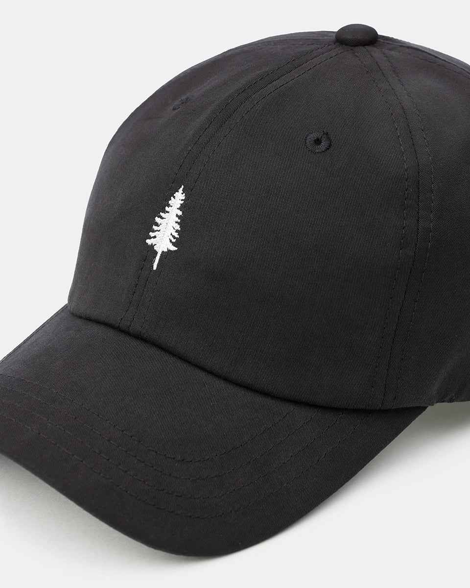 Tree Embroidery Tencel Peak Hat