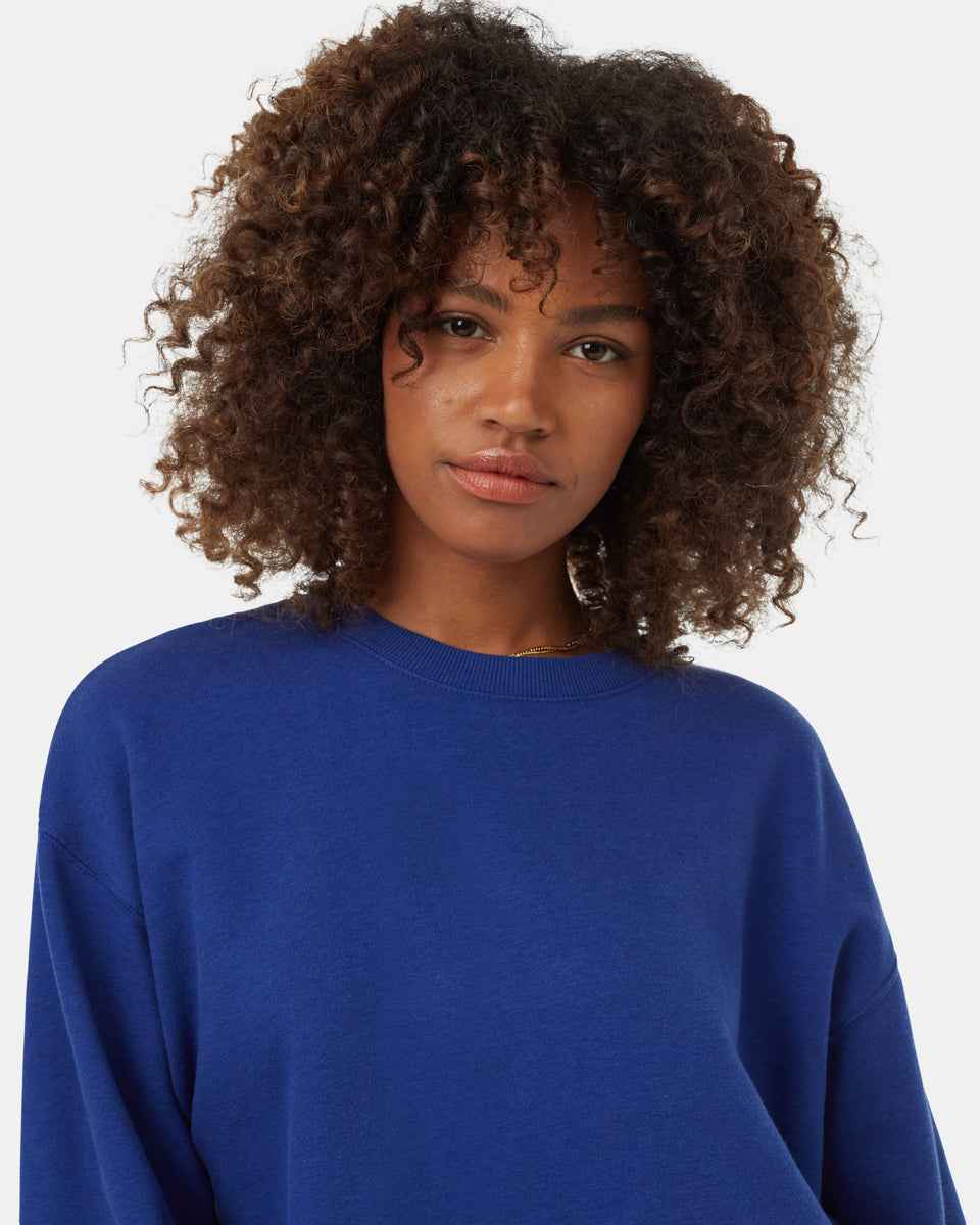 TreeFleece Oversized Cropped Crew