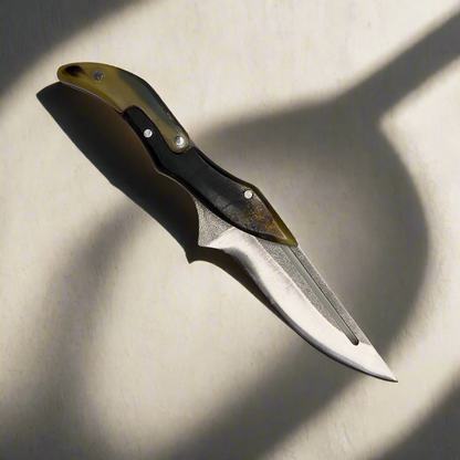 Ginza Steel - X Fold N690 Klingen-Klappmesser mit Widderhorn-Griff