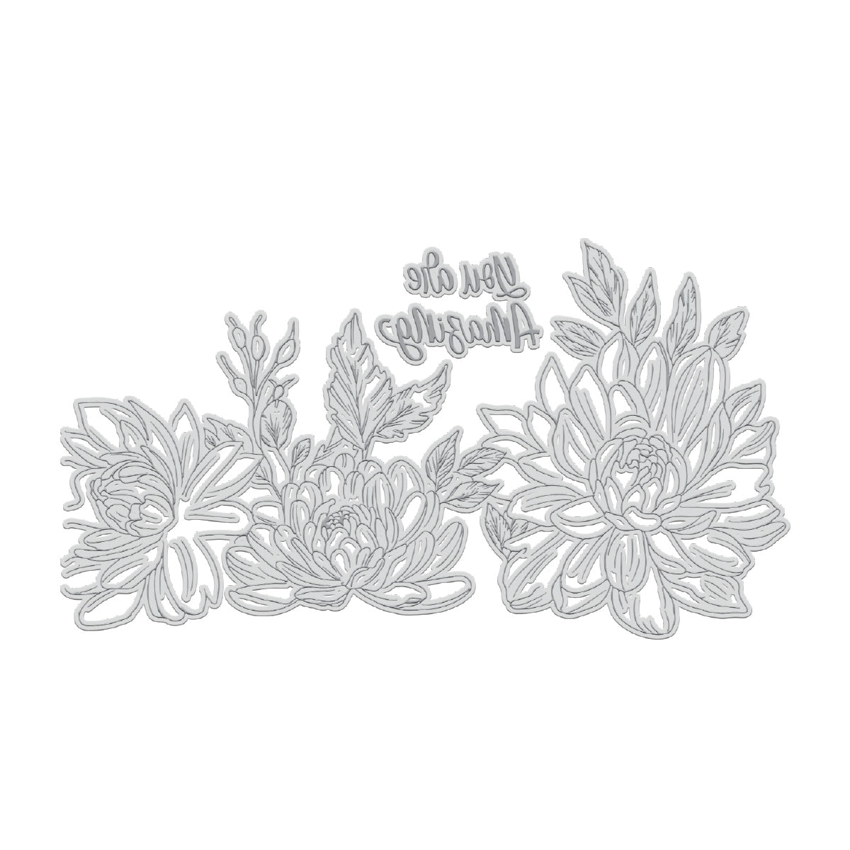 GoLetterPress Impression Stamp - Stamp 7 - You are Amazing Floral