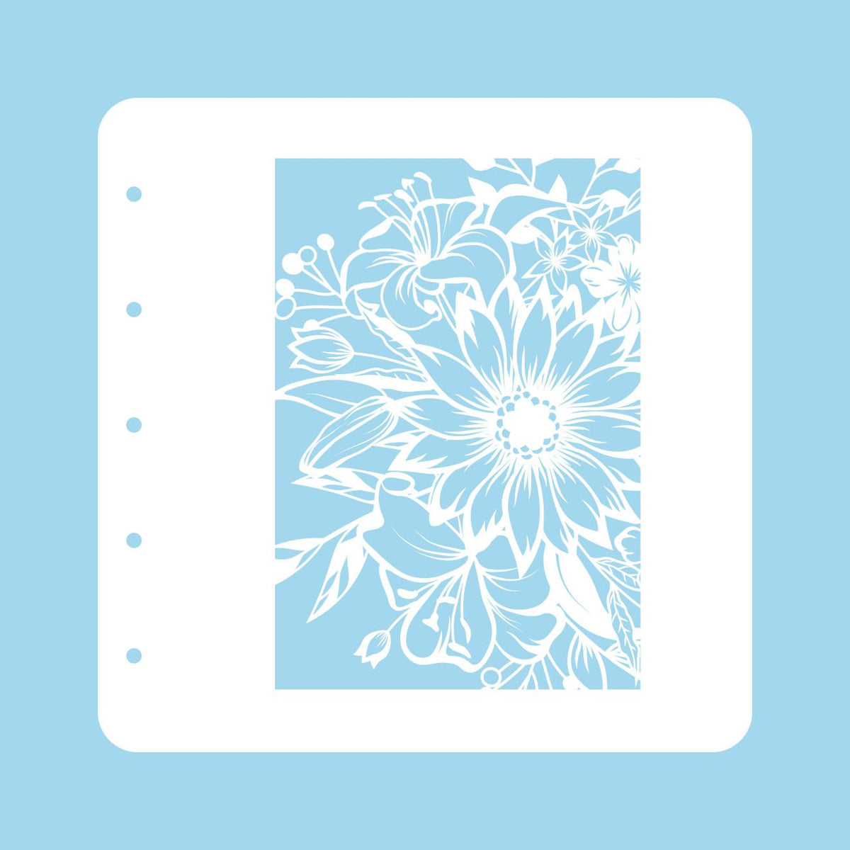Stencil A6 For Magnetic Colour Set Flower 1
