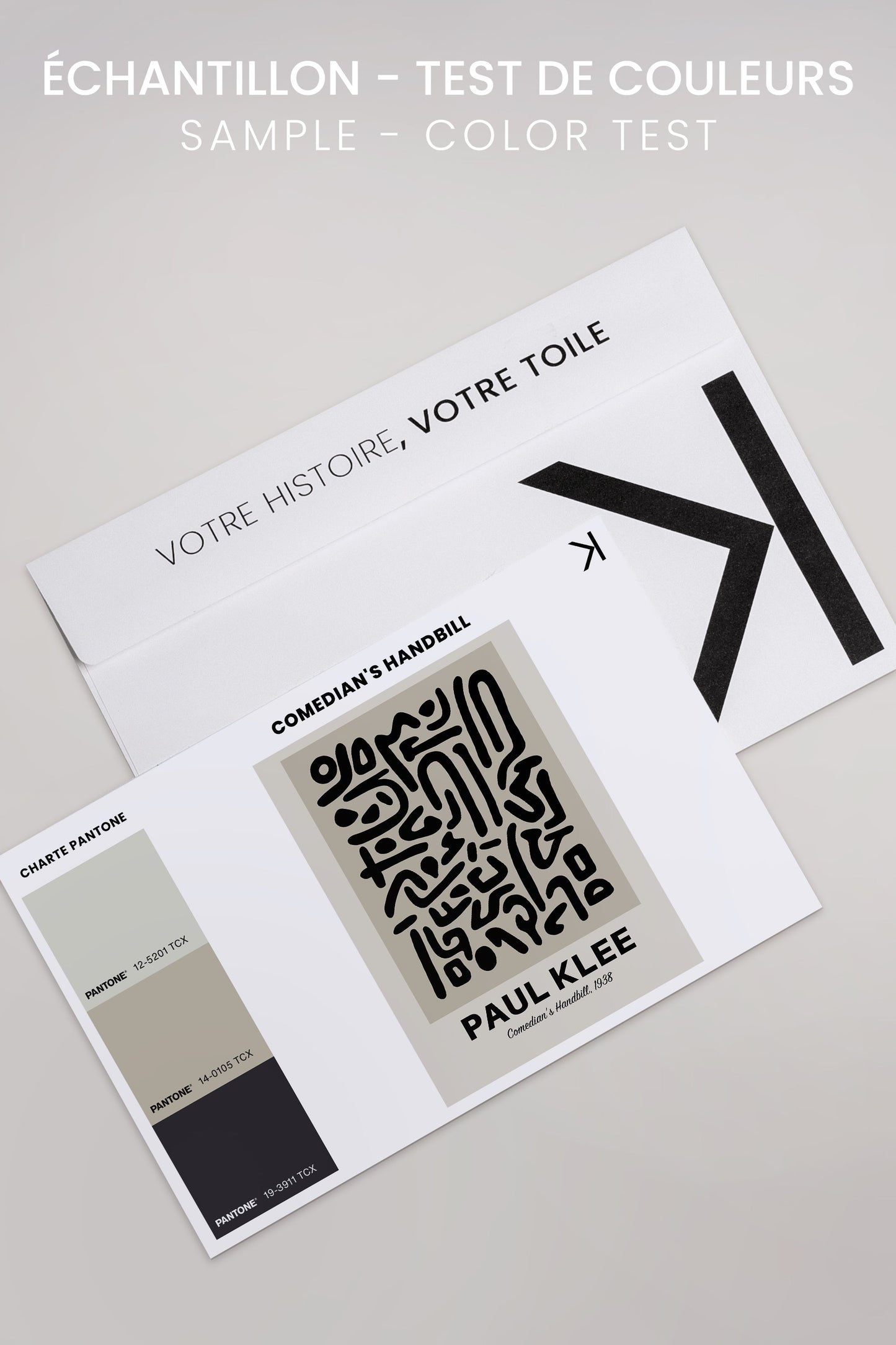 KOMIKER-HANDZETTEL, Oeuvre sur toile étirée