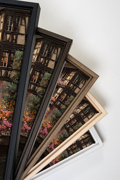BLUMENBLÄTTERKANAL, Kunstwerk auf gespannter Leinwand