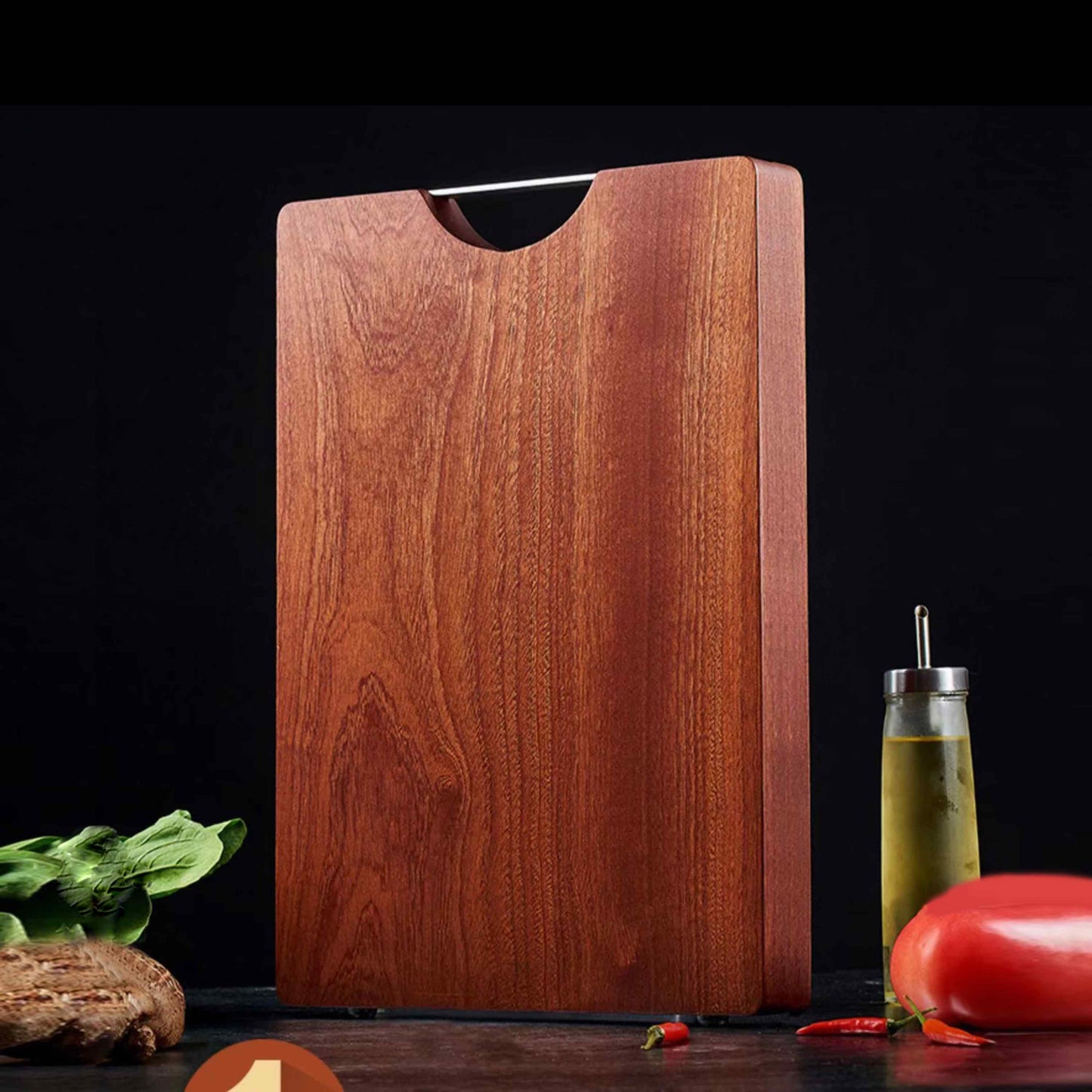Ginza Pro Schneidebrett – Ebenholz – 50x35x3cm