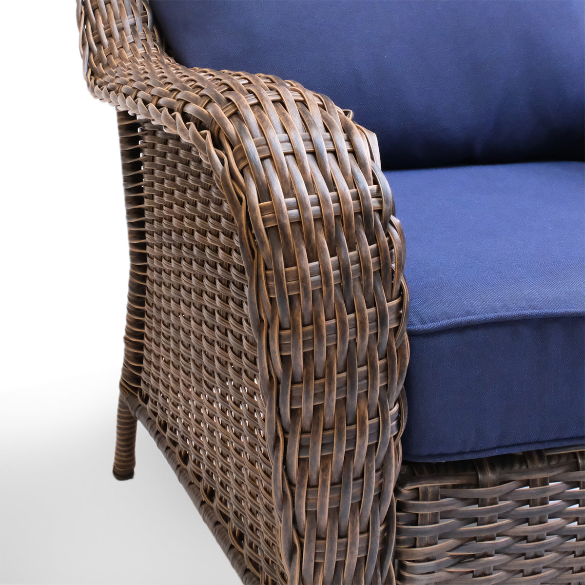 Cambridge 3-Piece Wicker Outdoor Left Arm Chaise Sectional - AURABAGS SHOP
