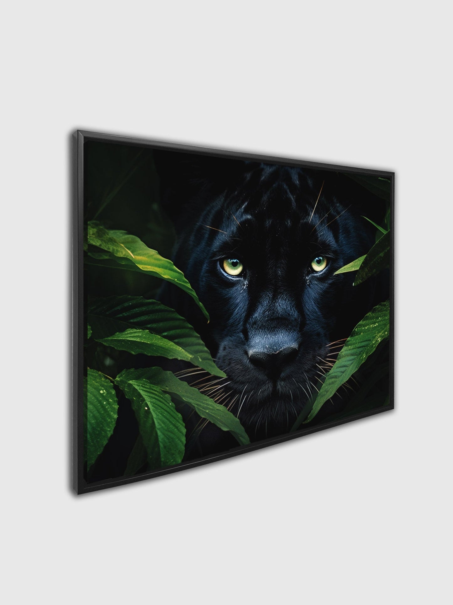 Wandbild - Seltener Schwarzer Jaguar - Wildlife Leinwand